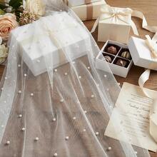 White Pearl Tulle, Gift Bag Tulle Packaging, Suitable For Valentine's Day, Wedding Party Gift Bags - Multiple Pieces Polyester Mesh Gift Packaging, Suitable For Wedding Decoration And Celebration Events, Wedding Gifts - Multicolor - View 7