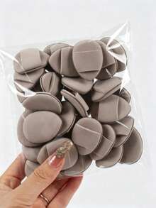 Finger Puff Cushion 10-30-50-100 Pcs, With Air Cushion Puff, Latex-Free, Suitable For Liquid Foundation, Loose Powder, Concealer, Etc. - Multicolor - View 3
