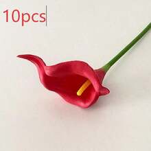 1pc/4pcs/10pcs Artificial Calla Lily Flowers, Realistic Floral Bouquet, Suitable For Valentine's Day Party, Garden Decor, Lifelike Texture, Suitable For Living Room, Bedroom, Dining Room, Office Decor, Spring Decoration - Black - View 16