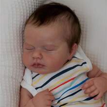 50cm/20 Inch Realistic Reborn Baby Doll - Vinyl Limb Cloth Cute Girl Doll - Baby Doll, Suitable As A Christmas/Birthday/Halloween Girl Gift - Multicolor - View 7