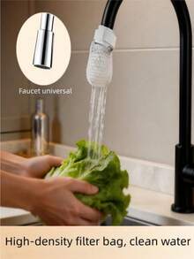 Faucet Filter Bag, Kitchen, Bathroom, Toilet, Thickened Material, Universal Faucet Filter Bag, Can Filter Sediment, Rust, Limescale, Tap Water Impurities, Well Water, Spring Water, Faucet Filter Bag Can Filter Rust And Impurities, Rotating Splash-Proof Filter Bag For Home, Faucet Filter Bag, Water Filter, Splash-Proof, Water Purification Bag, Filter, Cleaning Tool - Multi-color - View 3