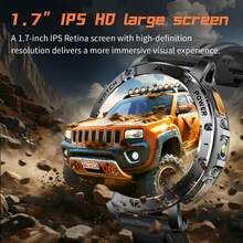 KENPANG 1400mAh Battery Men's Sports Smart Watch, Built-In Red & White Dual-Color LED Flashlight, IPX8 Waterproof, 100+ Sports Modes, Call & Answer, Message Notifications, 24-Hour Health Monitoring, 200+ Watch Faces, Sleep Tracking, Men's Fitness Tracker - View 10