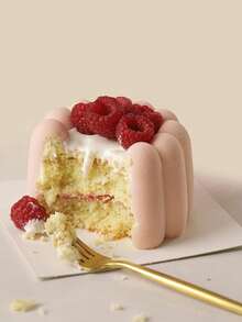 Flower Silicone Cake Mold, Nonstick Baking Pan For Pudding Mousse Chocolate Jelly Muffin Bread Cheesecake - White - View 5