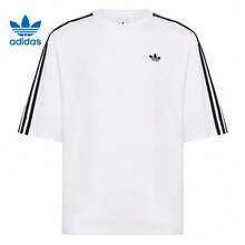 Adidas Clover Men's Summer New 3S TEE Sports Casual Short Sleeve - White - View 4