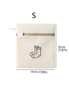 1/6pcs Embroidered Mesh Laundry Bag Set, Fine Protective Washing Machine Bags For Underwear Sweater Pants, Anti-Snagging Delicate Garment Care Organizer Storage - View 11