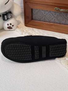 1 Pair Loafers Oxford Shoes, Soft Sole Casual Slip-On Sneakers Suitable For Boys' Spring/Autumn Outdoor Training Wear - Black - View 8