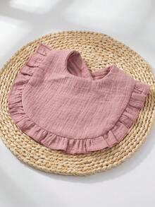 Personalized Ruffle Baby Bib With Name – Soft Embroidered Bib, Newborn Essential, Baby Shower Gift For Girls & Boys - Multicolor - View 8