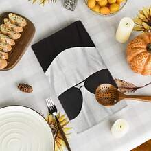 2/4/48pcs Halloween Series Fashion Glasses Ghost Pattern Printed Kitchen Towels - Super Soft, Highly Absorbent Polyester Tablecloths And Hand Towels, Perfect For Holiday Decor, Kitchen Decor, Party Decor. - Multicolor - View 11