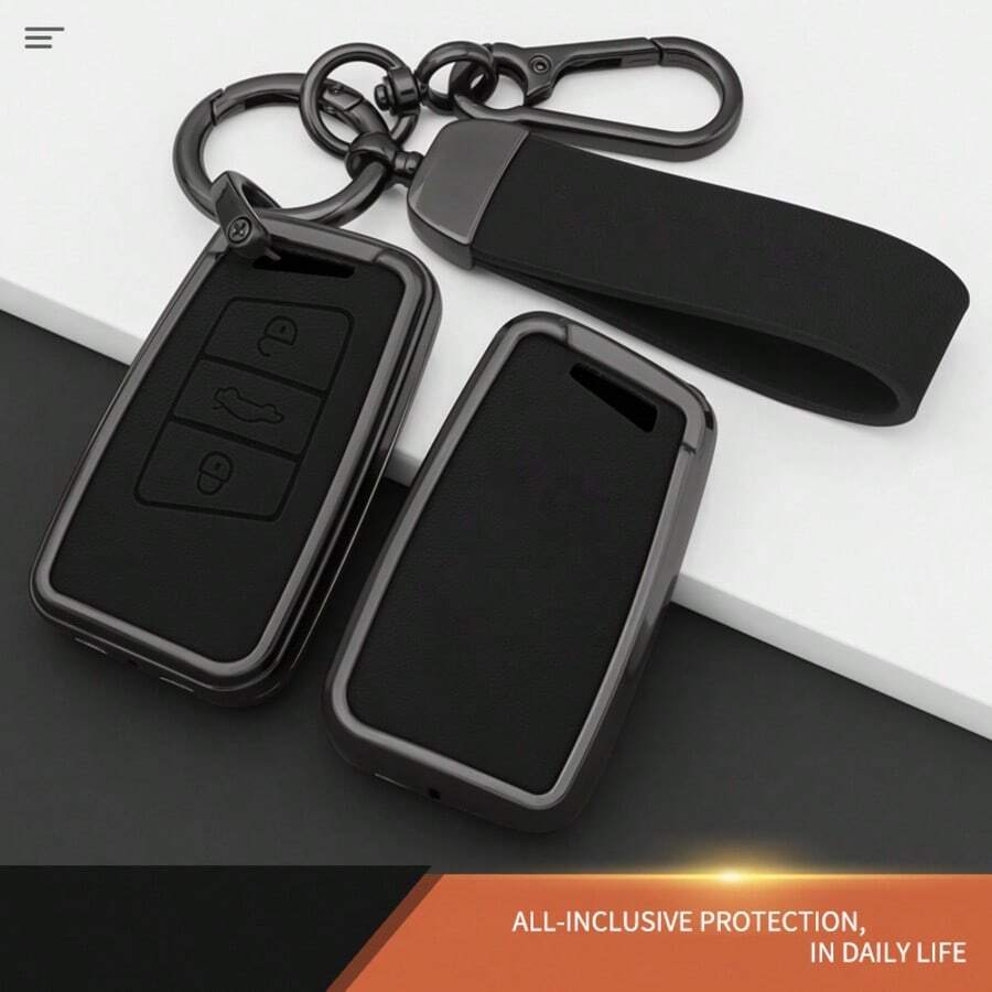 Car Key Cover Case Full Cover Fob For VW For Golf 7 MK7 Tiguan MK2 For SEAT Ateca Leon FR 2 Ibiza For Octavia Key Case Accessories - Carabiner Rope - View 1