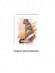 1/3pcs Frameless Leopard Print Pink Black Fashion Collage Wall Art, Chic Modern Luxe Jungle Print Posters, Unique Fun Home Decor For Bedroom, Living Room, Apartment, Dorm, Modern Room Decoration & Best Gift Choice - Multi-color - View 11