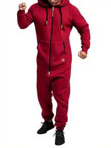 Clothes For Men, Home Pajamas, Camping Pajamas,  Men, Mens Clothes, Jumpsuit Men, Mens Winter Clothes, Christmas, Local Warehouse, And Closeout - Green - View 10