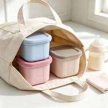 1pc Silicone Baby Food Storage Container, 120ml/4oz Capacity With Lid, Easter Thanksgiving Christmas Gift - Multicolor - View 7