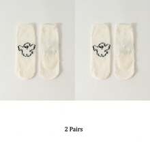 1/2/3/4 Paar Halloween Socken, Kürbis Muster Socken und Fledermaus Muster Damen Socken. Rutschfeste Bodensocken, Socken für den Innenbereich - Verschiedenfarbig - Übersicht 23