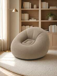 Kursi Sofa Bean Bag Tiup Besar dari Flanel Lembut, Kursi Santai Slouchy Nyaman untuk Kamar Tidur, Ruang Tamu, dan Membaca - MultiWarna - View 3