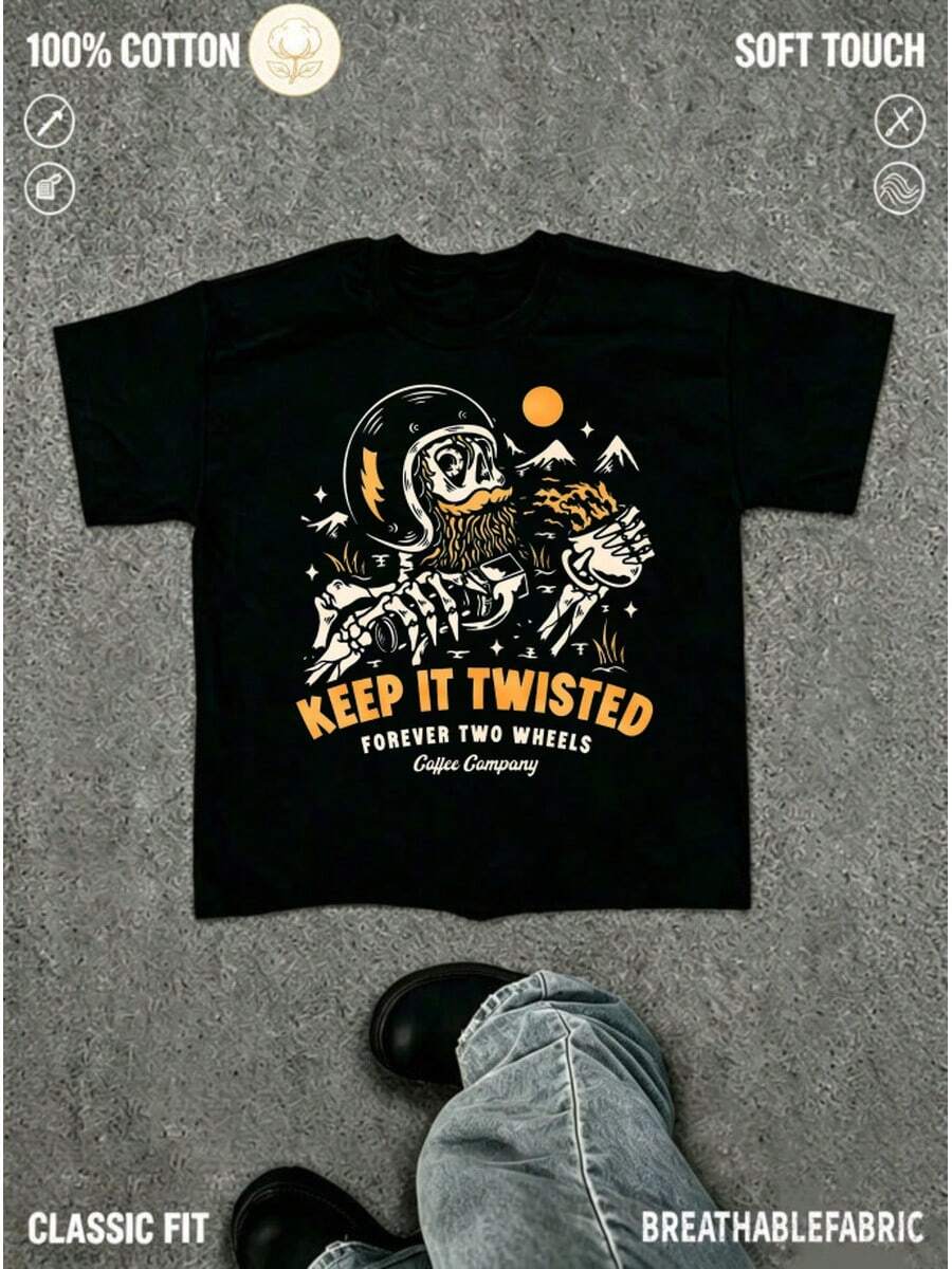 Camisetas de hombre - negro - Ver 1