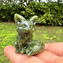 1pc Natural Crystal Ore Raw Stone Fox Figurine, Hand-Carved, Office Desk Healing Style Collectible, Adult Crystal Ore Collection Ornament (Not A Toy For Infants And Children) - Multicolor - View 15