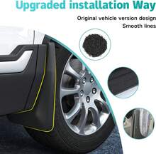 JLBMMLY Mud Flaps Compatible With 2026 Kia NIRO Accessories 2025 2024 2023 All Weather Fender Guard Mudguards Sediment Protection No Need To Drill - ColorM - View 2
