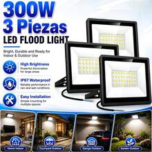 3pack 300w Reflector Led Exterior Alta Potencia Ip67 24000lm - 1 - Ver 1