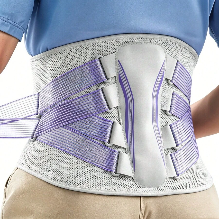 Waist Support Belt With 7 Support Bars, Ergonomic Lumbar Support Belt, Unisex