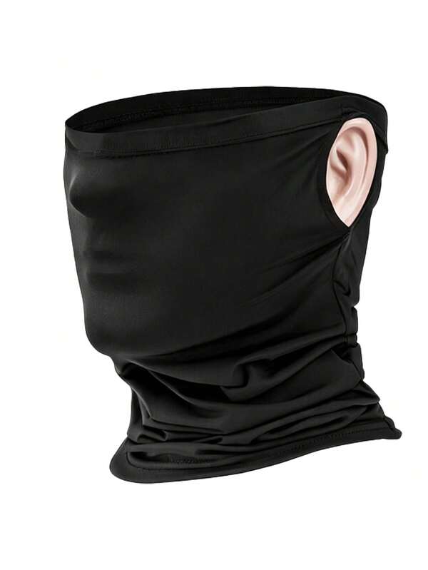 1pc Or 2pcs Or 3pcs Universal Breathable Ice Silk Earloop Neck Gaiter, High Elasticity, Soft, Quick-Drying, Dust-Proof, Sun-Protection, Multi-Functional Face Mask, Suitable For Cycling, Motorcycle Riding, Fishing, Running, Hiking And Other Outdoor Sports