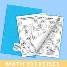 Cuaderno de ejercicios diarios de práctica de escritura a mano y entrenamiento de control de lápiz con matemáticas del 0 al 100 - Libro digital - Ver 9