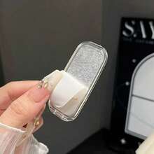 1件透明彩繪鏡面手機支架 化妝鏡 黏貼式可折疊鏡子背貼 水平與垂直雙用 便攜式桌面支架 - 彩色 - 查看 9