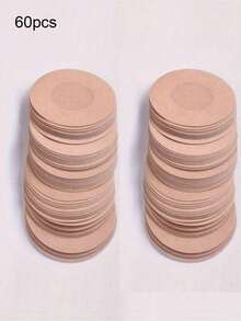10/30/60/100pcs Disposable Invisible Nipple Covers, Standard Size 6cm, Seamless Breast Petals For Party Dresses - Apricot - View 9