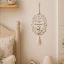 Placa de Porta Infantil Ganso Verde Rosa Móbile Ganso Decoração Quarto Infantil - Verde - 1PC - Visão 2