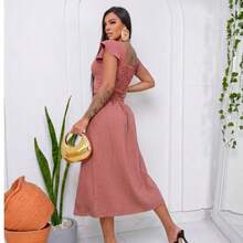 Women Two-Piece Outfits - 深玫瑰 - 查看 3