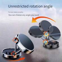 Upgraded 360° Vacuum Magnetic Phone Holder, Magnetic Car Phone Mount, Suitable For Car/Gym/Mirror/Shower, Hands-Free Suction Cup Phone Stand, Birthday Gift For Family And Friends, Car Accessories, Compatible With IPhone 16/17 Pro Max/Android Phones - Magnetic Folding Stand - View 8