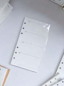 6 Hole A6 Refill Paper, Grid/Dotted/Lined Loose Leaf Planner Inserts, Minimalist Journal Refill Pages For 6 Ring Binder Notebook Budget Planner/Money Tracker Weekly Monthly To Do List A6 Refill Paper - A - View 12