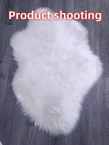 1pc Cloud-Shaped Faux Wool Rug - Modern Minimalist Design, Suitable For Living Room, Bedroom And Home Decor - Soft Plush Surface, Machine Washable - Winter Gift, Thick Rug, Autumn/Winter Plush Rug, Thick Carpet, Entryway Decor, Bathroom & Kitchen Decor - Multicolor - View 11