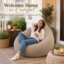 Comfortable Flocked Inflatable Bean Bag Sofa, Waterproof Leak-Proof Inflatable Lounge Chair, Lightweight Foldable Portable Inflatable Seat, Multiple Colors Available, Suitable For Home Relaxation, Outdoor Camping, Beach Party, Balcony Leisure And Office Nap - Multicolor - View 9