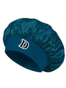 1PC Green Bonnet With 26 Letters Print, Wide Brim Sleep Cap For All Hairstyles, Soft Hair Care Shower Cap Multifunctional Hair Accessory. - Green SM06 1PC - View 23
