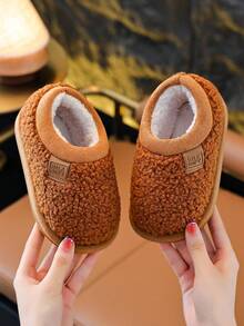 Children's Closed-Toe Shoes, New Autumn/Winter Style, Boys & Girls Student Indoor/Outdoor Home Slippers - Brown - View 10