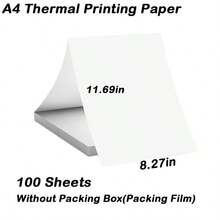 A4 210*297mm Three-Proof Folded Continuous Thermal Feeding Paper Waterproof Oilproof Scratch Resistant High Clarity Universal Replacement Paper For All Kinds Of Portable Printers - A4 Thermal Paper - View 10
