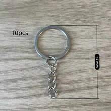 10pcs Keychain Making Tool Kit - Complete Set - Multicolor - View 4