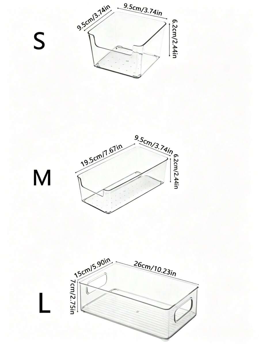 1/2 Piezas Caja Organizadora de Escritorio Apilable Transparente, Contenedor Multiusos de Gran Capacidad, Estuche de Almacenamiento a Prueba de Polvo para Artículos de Papelería, Cosméticos, Notas, Documentos de Papel & Artículos Varios Diarios, Ideal para Uso en el Hogar, Oficina y Escuela - transparente - Ver 1