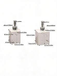 Bathroom Accessories Set,3PCS Bathroom Organizer White Modern Decor, Soap Dispenser And , Vanity Tray For Bathroom Countertop Modern Bathroom Decor - White - View 4