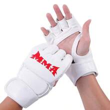 2pcs Half Finger MMA Boxing Gloves, Thickened Adult Combat Gloves For Sanda, Punching Bag, Boxing And Fighting - Multicolor - View 7