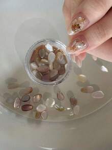 1 Box New Style Nail Art Shell Flakes Decoration Iridescent Versatile Abalone Shell Ultra Thin Asymmetrical Mixed Nail Decor - Multicolor - View 1
