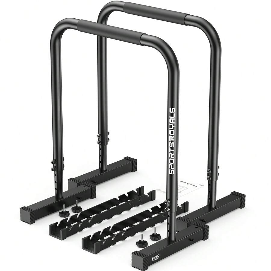 BCAN Single & Parallel Bars - Black Serrated Double-sided Connection Double Bar - View 1