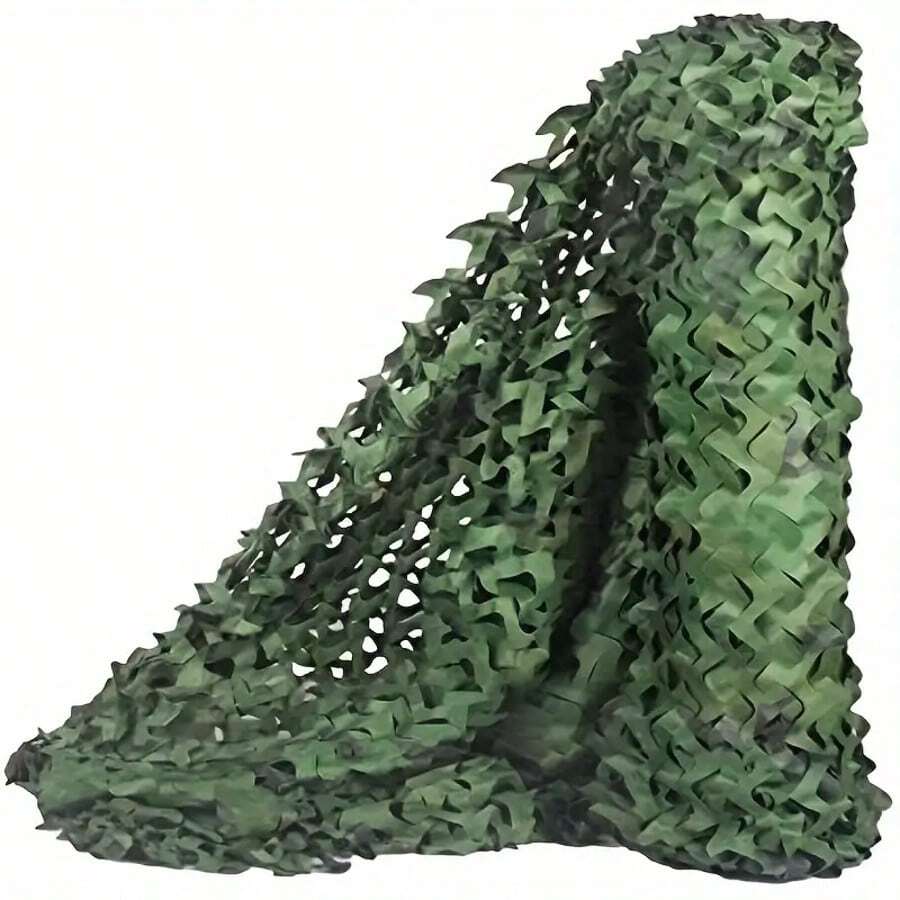 Premium Camouflage Mesh Roll, Durable Oxford Fabric, Suitable For Hunting Blinds, Deer Stands, Party Decor, Sunshade And Camping, Can Be Used For Sunshade, Garden Decor, Concealment Protection - Jungle Green - View 1