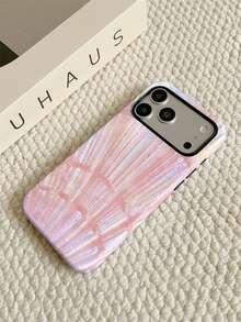 Free Shipping Thickened Anti-Drop Matte Touch PC TPU 2-In-1 Phone Case Pink Seashell Pattern Suitable For11/11PRO/11PROMAX/12/12PRO/12PROMAX/13/13PRO/13PROMAX/14/14PRO/14PROMAX/14PLUS/15/15PRO/15PROMAX/15PLUS/16/16pro/16promax/16PLUS/16E/17/17pro/17promax/AIR/GALAXY/S23/S23PLUS/S23FE/S23ULTRA/S24/24ULTRA/S24PLUS/S24FE/S25/25ULTRA - Multicolor - View 3