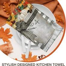 2/4/48pcs Autumn Series Iron Bucket Sunflower Pumpkin Pattern Printed Kitchen Towels - Super Soft, Highly Absorbent Polyester Tableware And Hand Towels, Perfect For Holiday Decor, Kitchen Decor, Party Decor. - Multicolor - View 7