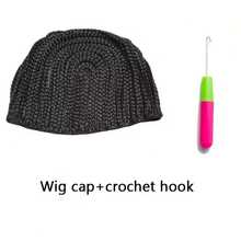 Adjustable Braided Wig Cap - Breathable Mesh Hairnet, 21 Inch, Suitable For Cornrows And Crochet Wigs, Fits All Head Sizes, Comfortable And Durable Synthetic Hair Styling Tool, Halloween - View 2