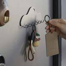 Cloud Magnetic Key Hook, Cute Metal Decorative Key Holder For Door And Refrigerator - View 3