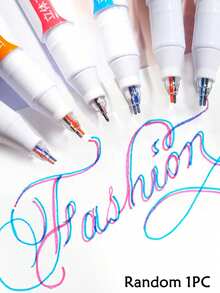 6pcs 3D Dual-Line Drawing Pens, Simultaneously Draw Two Lines Double-Line Marker Pens, Dual-Tip Colorful Marker Pens - Vibrant Dual-Line 3D Effect, Perfect For Art, Office And School Projects, Drawing Pens, Dreamy Dual-Line Colorful Marker Pens, Fluorescent Pens, Outline Pens For Note-Taking, Back To School Gift - Default - View 13