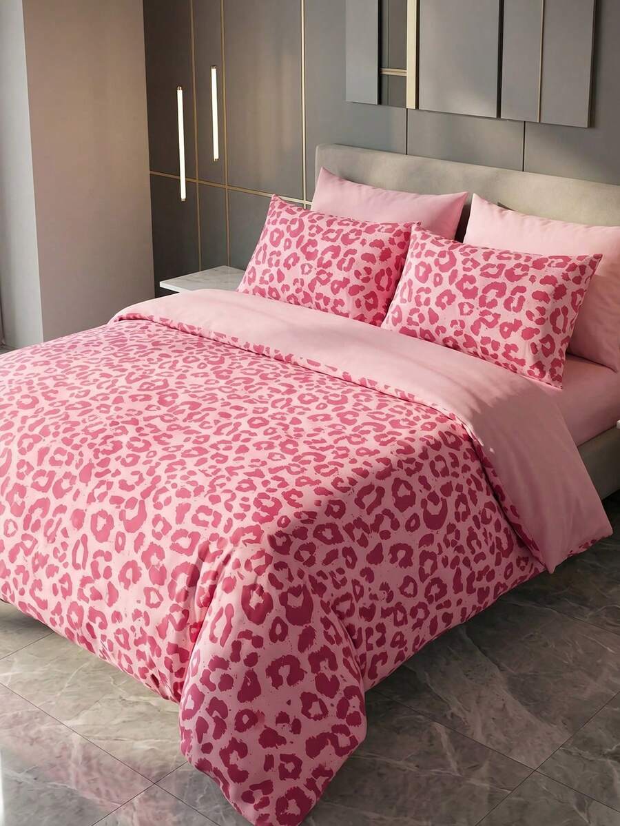 2/3pcs Bedding Set With Numeric Print (1pc Duvet Cover + 1/2pcs Pillowcase, Without Filler), Breathable & Comfortable Bedding Set, Skin-Friendly Soft Anti-Pilling, Suitable For Double/Full/Queen/King Size Bed