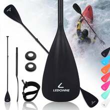 LEDONNE SUP Paddle 4-Piece Adjustable Stand Up Paddle Floating Lightweight Portable Kayak Paddle Paddleboard Oar With Aluminum Alloy Shaft, 2 Nylon Blades,3 Million Sets Per Year 500 Bought Monthly - Black - View 1